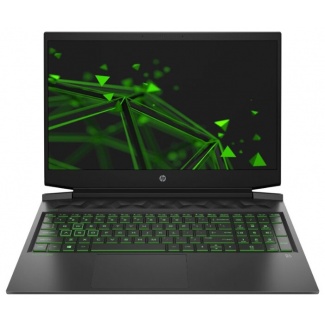 Ноутбук HP Pavilion Gaming 16-a0038ur (2X0P6EA), темно-серый/ярко-зеленый хромированный логотип