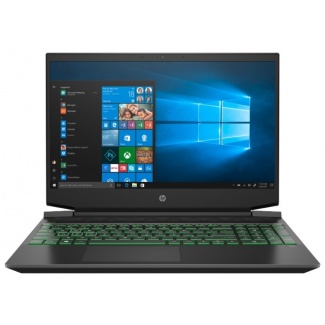 Ноутбук HP Pavilion 15-ec1067ur (22N80EA), темно-серый/зеленый хромированный логотип