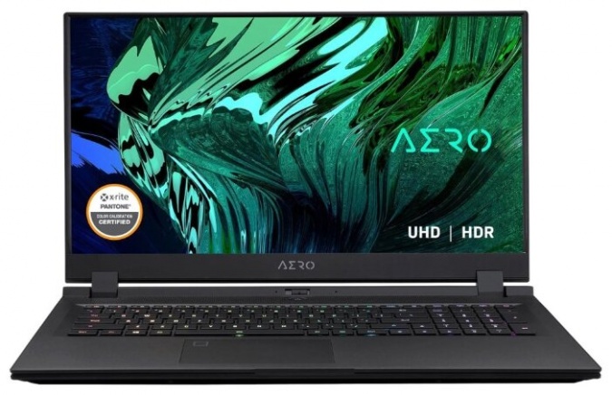 Ноутбук GIGABYTE AERO 17 HDR (RTX 30 Series) YC-9RU4760SP (9RP77YC05AM371RU00), черный фото 1