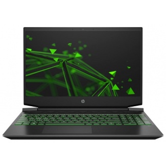 Ноутбук HP Pavilion 15-ec1060ur (22N67EA), темно-серый/зеленый хромированный логотип