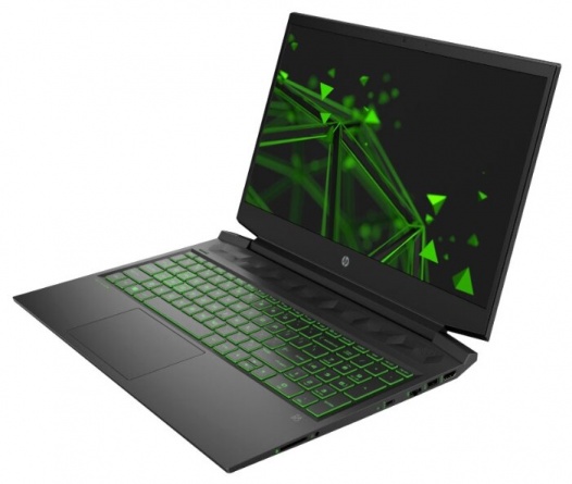 Ноутбук HP Pavilion Gaming 16-a0038ur (2X0P6EA), темно-серый/ярко-зеленый хромированный логотип фото 2