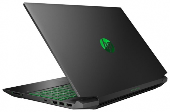 Ноутбук HP Pavilion 15-ec1032ur (1N3L2EA), темно-серый/зеленый хромированный логотип фото 4