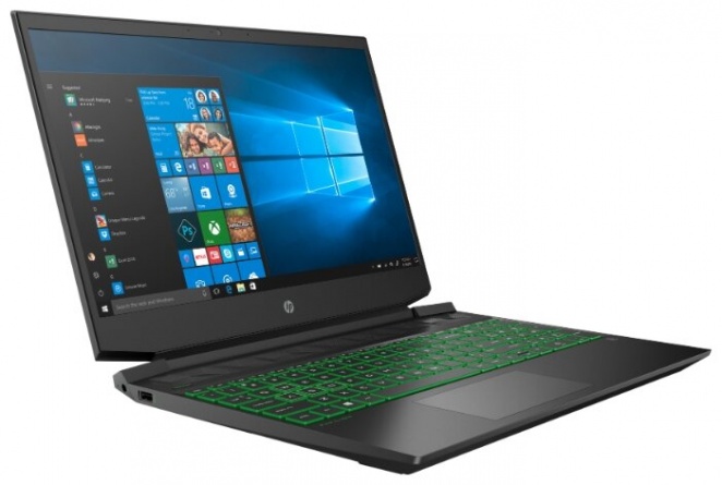 Ноутбук HP Pavilion 15-ec1061ur (22N70EA), темно-серый/зеленый хромированный логотип фото 3