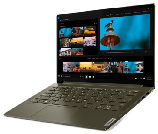 Ноутбук Lenovo Yoga Slim 7 14IIL05 (82A100H5RU), dark moss фото 3