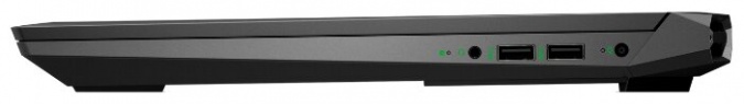 Ноутбук HP PAVILION 15-dk1064ur (2X0R3EA), темно-серый/зеленый хромированный логотип фото 5