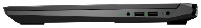 Ноутбук HP PAVILION 15-dk1022ur (1N3K9EA), темно-серый/зеленый хромированный логотип фото 5