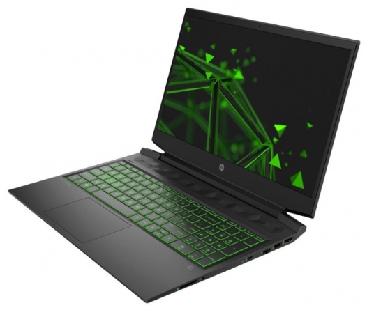 Ноутбук HP Pavilion Gaming 16-a0042ur (2X0Q1EA), темно-серый/ярко-зеленый хромированный логотип фото 2