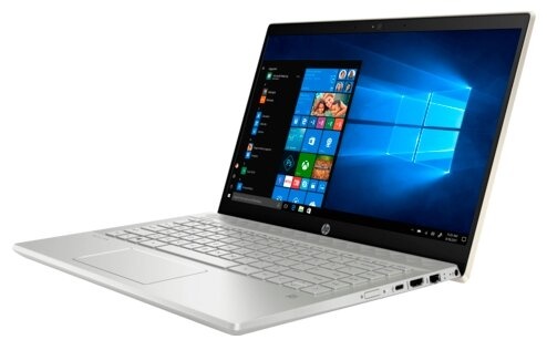 Ноутбук HP PAVILION 14-ce1000 (6AT49EA, PAVILION 14-ce1011ur), бледно-золотистый/серебристый фото 3