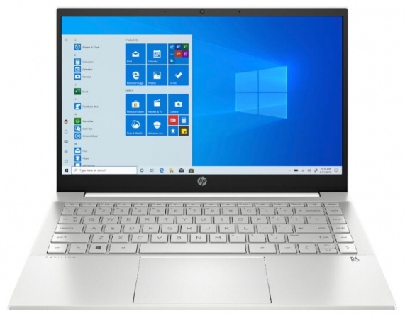 Ноутбук HP Pavilion 14-dv0029ur (2X2N7EA), белая керамика/естественный серебристый фото 1