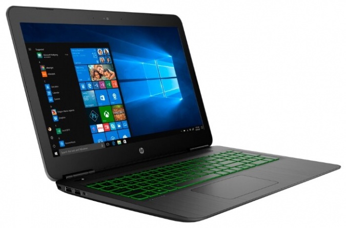Ноутбук HP PAVILION 15-dp0000 (5AS68EA), темно-серый/зеленый хромированный логотип фото 2