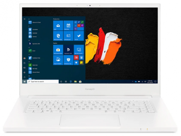 Ноутбук Acer ConceptD 3 CN315-72-746N (NX.C5WER.002), белый фото 1