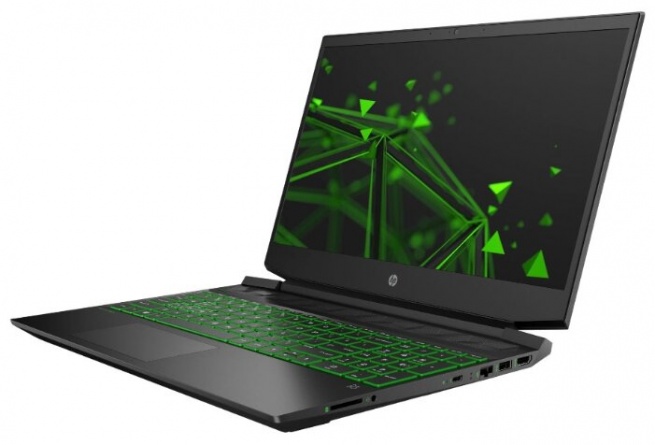Ноутбук HP Pavilion 15-ec1060ur (22N67EA), темно-серый/зеленый хромированный логотип фото 3