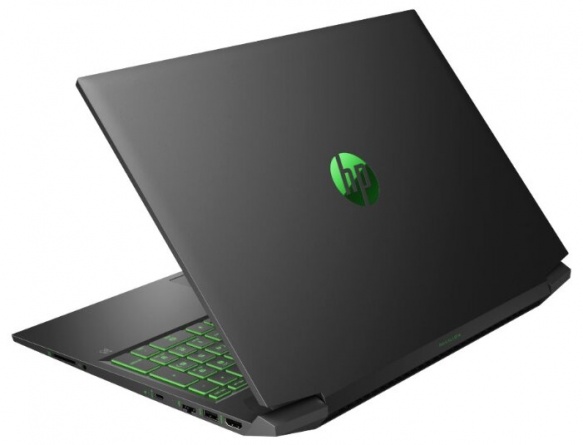 Ноутбук HP Pavilion Gaming 16-a0018ur (22Q54EA), темно-серый/ярко-зеленый хромированный логотип фото 6